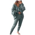 thumbnail image 1 of Besolor Womens 2 Piece Outfits Knit Sweater Sets Oversized Button down Cardigan and Slim Long Pants Matching Lounge Set, 1 of 5