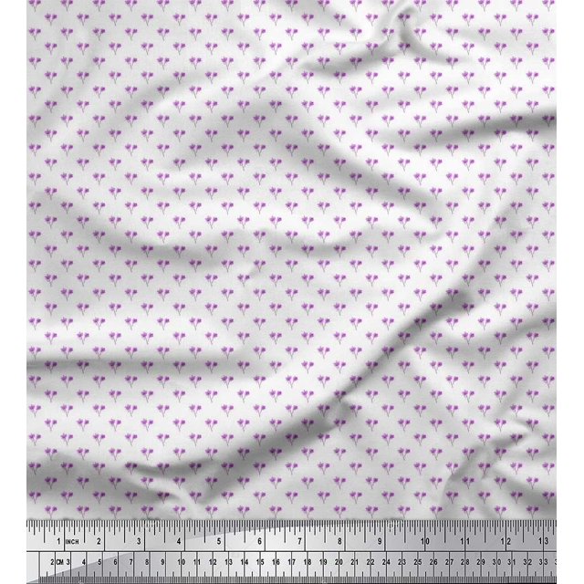 Soimoi Georgette Viscose Fabric Artistic Tree Print Fabric by the Yard 42 Inch Wide