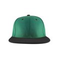 thumbnail image 2 of Top Headwear Casquette à Visière Plate Ajustable à Bouton-Pression - Vert Kelly/noir, 2 of 2