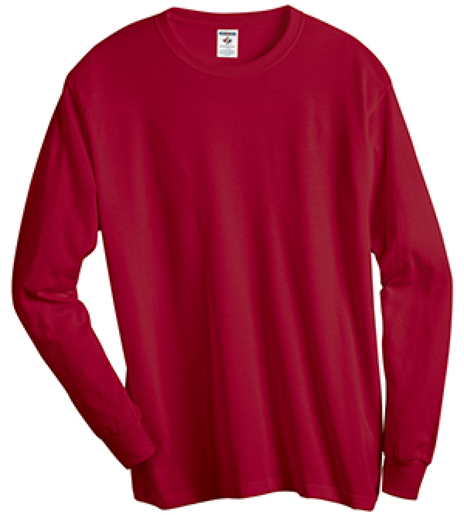 Jerzees Mens DRI-POWER Active Long Sleeve Crew T-Shirt, M, Cardinal