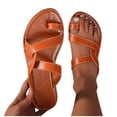 thumbnail image 4 of Flat Sandals for Women Walking Summer Vacation Flip Flops Comfortable Arch Support Sandals, 4 of 9