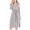 Grey, variant on Tauxra Womens Short Robes 3/4 Sleeve V-Neck Lightweight Bathrobe for Spring Summer, Soft Breathable Cotton Blend Kimono Robe for Women, Solid Color Loungewear Housecoat