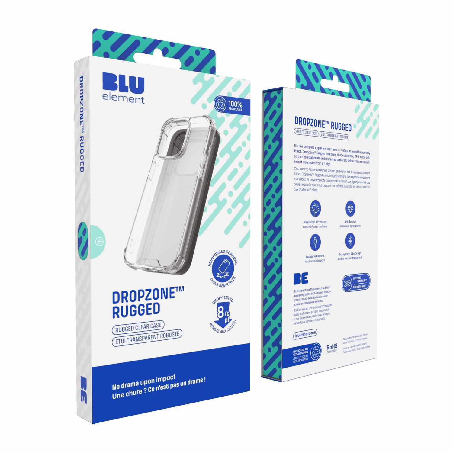 Blu Element Étui DropZone Rugged Clear pour iPhone 16 Pro