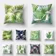 thumbnail image 3 of Housse de Coussin Feuilles de Monstera Fraîches Feuilles Tropicales Décorative en Coton Lin Toile de Jute Carrée Housse de Coussin Extérieure, 3 of 7