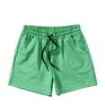 thumbnail image 4 of EOYWHK Mens Swim Trunks 3 inch Athletic Gym Shorts Solid Color Hot Spring Holiday Swimming Surfing Bottom, 4 of 4
