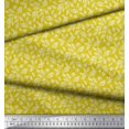 thumbnail image 2 of Soimoi Modal Satin Fabric Dot & Leaves Print Sewing Fabric Yard 42 Inch Wide, 2 of 2