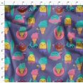 thumbnail image 4 of Soimoi Purple Rayon Fabric Beech & Fun Party Print Fabric by Yard 42 Inch Wide, 4 of 5
