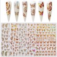 thumbnail image 4 of TopLLC Nail Stickers Nail Sticker Nail Art Sticker Decals Leaf Summer DIY Manicure Beautiful nails, 4 of 6