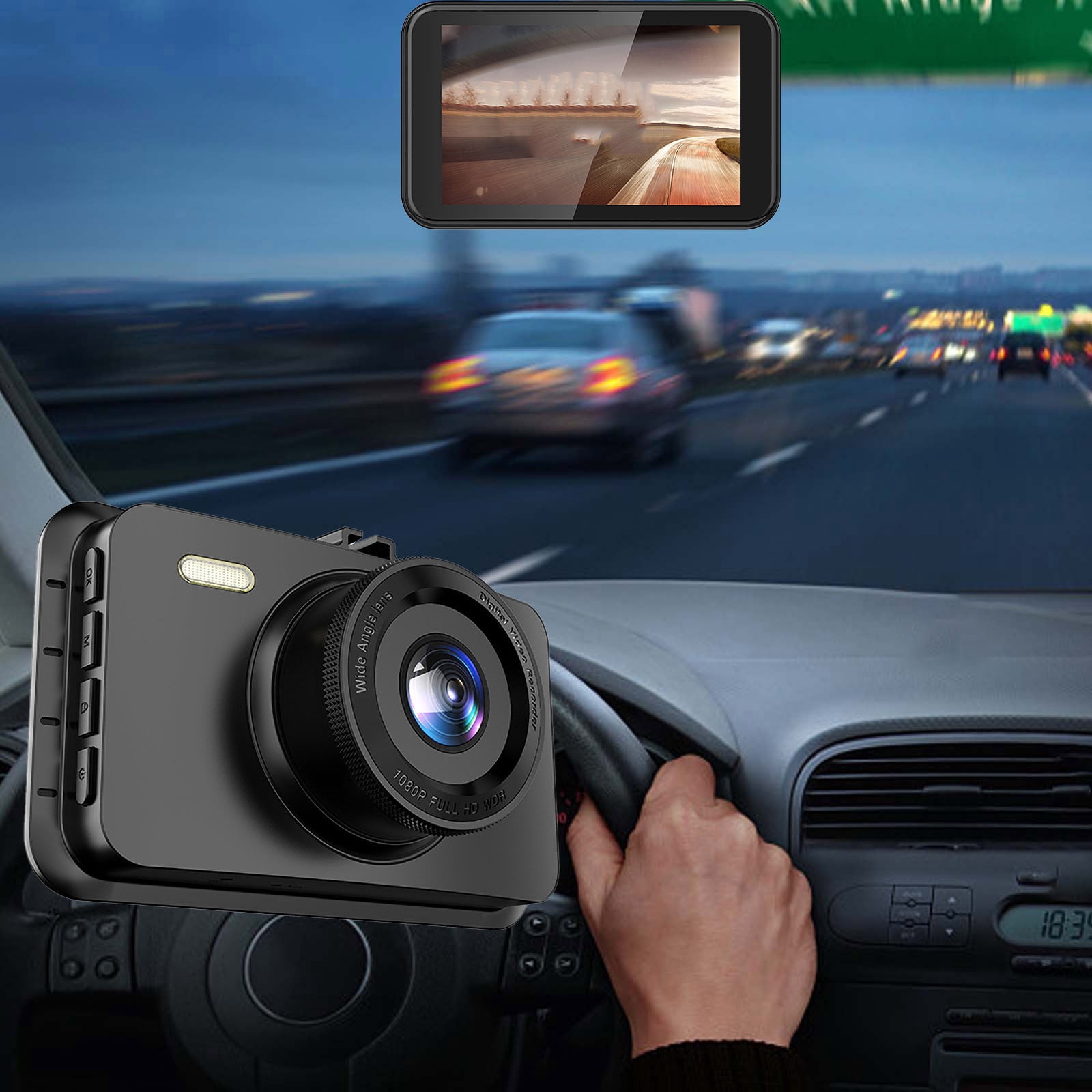 PEONAVET Dash Cam Dash Cam High-definition Driving Recorder Driving Recorder Wide-angle Recorder