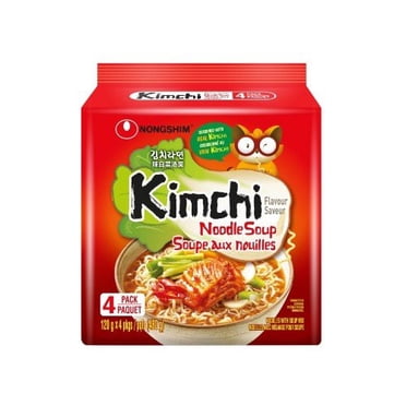 Nongshim Kimchi Ramyun, 120g x 4, Family Pack, 0.00 - 0.00 GR