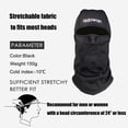 thumbnail image 2 of Adowan Balaclava Ski Mask- Fleece Thermal Breathable Winter Gear Neck Warmer Windproof Cold Weather Face Mask, Black, 2 of 6