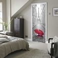 thumbnail image 1 of 3D Door Sticker Paris Eiffel Tower Waterproof Decal Wall Home Decor Wallpaper, 1 of 8