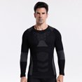 thumbnail image 2 of Men's Sweat-Wicking Heat Tech Underwear Warm Clothing Base Layer Clothes Long Sleeve Tops Thermal Tees Compressive Fit Cold Weather Layer, 2 of 4