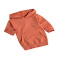 thumbnail image 3 of MesaSe Bébé Filles Hoodies Robe Tenues Solide à Manches Longues Poche Longue Longueur Robe Droite Violet 1-2 Ans, 3 of 6