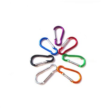 Xingzhi 5 PCS Aluminum Carabiner D-Ring Clip Climbing Key Chain Snap Hook Climbing Key Chain Hiking Keyring