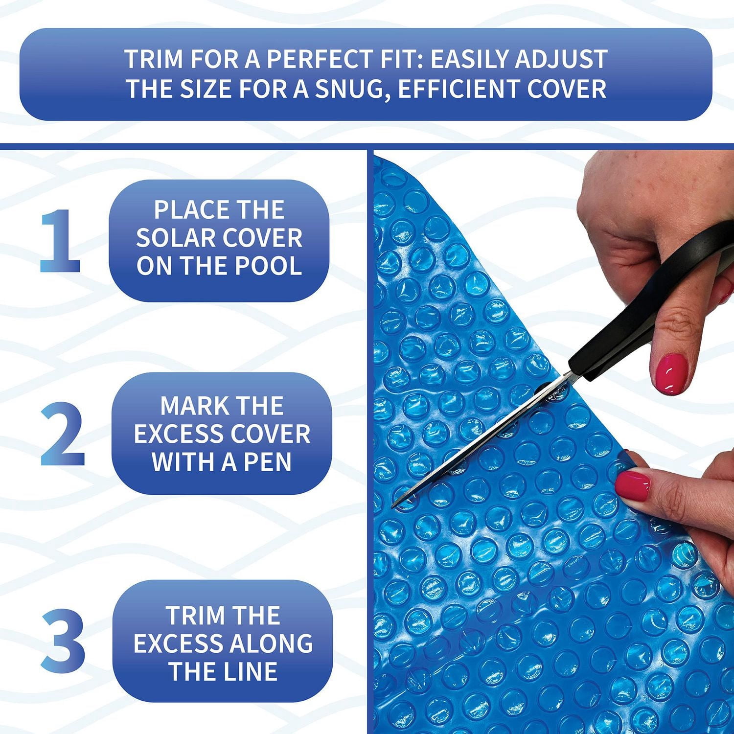 Blue Wave Rectangular 12-mil Solar Blanket for Ground Pools