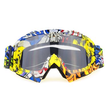 Lunettes de Moto Lunettes de Protection Coupe-Vent pour Moto Dirt Bike ATV