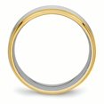 thumbnail image 2 of Bague Rainurée en Acier Inoxydable Poli Jaune IP Taille 13, 2 of 6