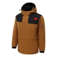 thumbnail image 4 of RXIRUCGD USB Intelligent Constant Temperature Heated Windproof Plus Size Coat For Men And Women Winter 4 Heated Jacket Coat( Brown, Size:3XL ), 4 of 4