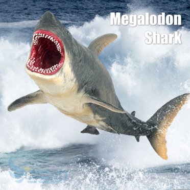 Megalodon Shark Figure Ancient Wild Animal Model Toy Collector Decor Kids Gift Figure Ancient Shark Model Toy Collector Home Decor