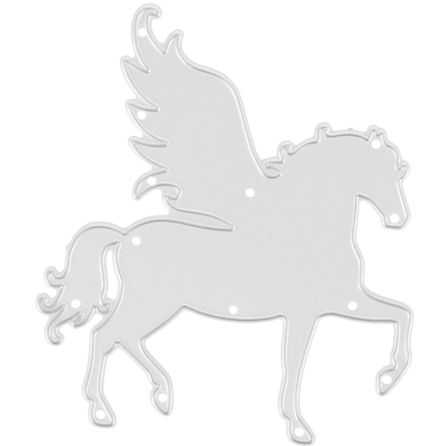 HOMEMAXS Pochoir de Découpe en Métal en Forme de Cheval 1 Ensemble pour Carte de Scrapbooking