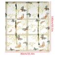 thumbnail image 3 of Pompotops Rod Lift Kitchen And Bathroom Window Curtains, Butterfly Flower Sheer Curtains Clearance, 3 of 5