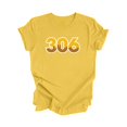 thumbnail image 1 of 306 Regina Saskatchewan Canada Code Régional Skyline de la Ville Cadeau - T-Shirt Unisexe - Inspired X, 1 of 1
