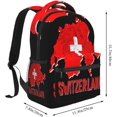 thumbnail image 2 of Faith Over Fear Patriotic Christian Cross American Flag Laptop Backpacks Double Shoulder Laptop Pack Bag Daypack Back Pack Bags Rucksack Computer Bag with Side Pockets Front Zipper Pockets, 2 of 6