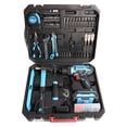 thumbnail image 2 of FIXTEC Perceuse Sans Fil Lithium-Ion 20V et Trousse de Projet avec Batterie 1,5ah, Chargeur et Étui de Rangement, Trousse de Projet de Perceuse 221 Pcs, 2 of 8