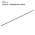 thumbnail image 2 of Unique Bargains M3 x 120mm Fully Threaded Rod 304 Stainless Steel Right Hand Threads 15 Pack, 2 of 4