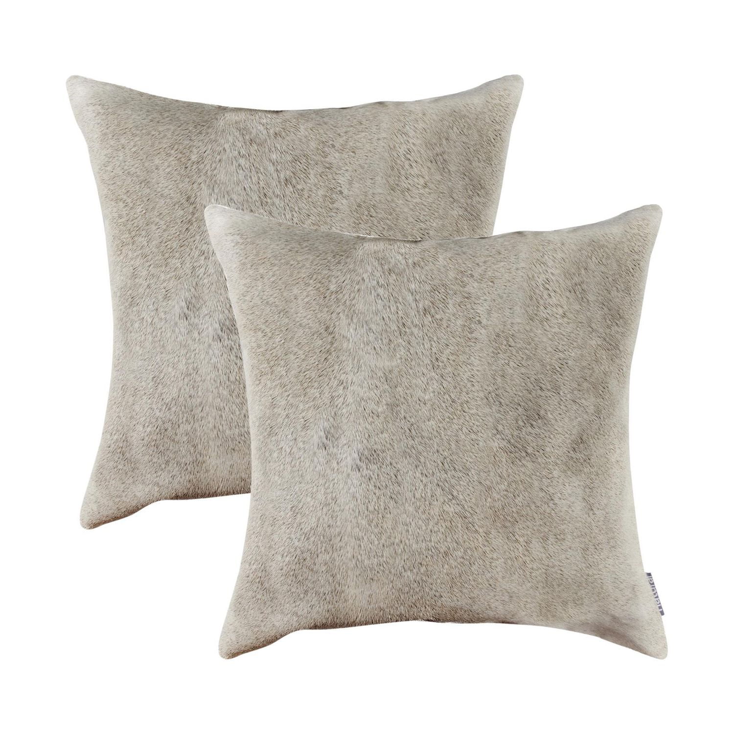 COUSSINS TORINO EN PEAU DE VACHE 18"X18" 2 PQT