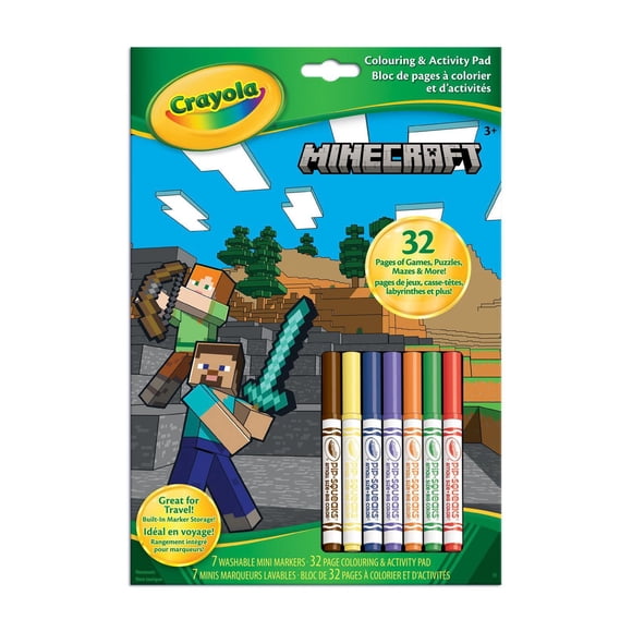 Bloc colorier & activités, Minecraft