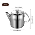 thumbnail image 2 of Storage Containers Product Classification Teapot for Restaurants and Homes with Durable Stainless Steel Short Spout 20 to 70 Oz Spill Proof Kettle for Tea Hot Water Jug, 2 of 7
