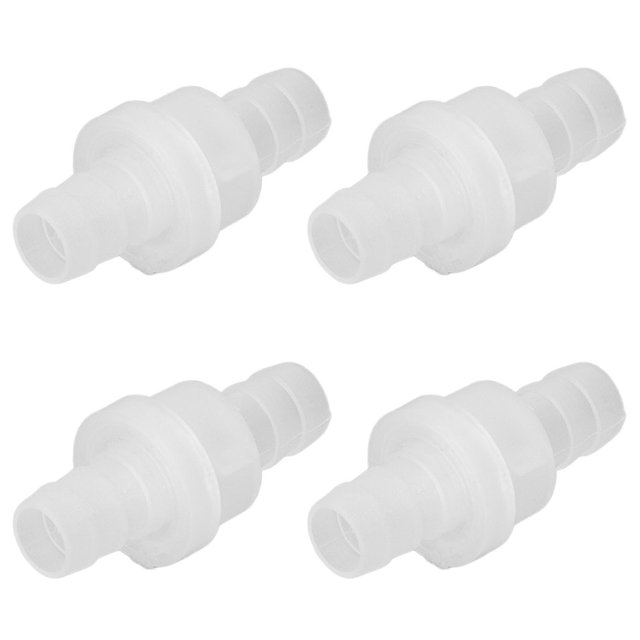 Air Check Valve One Way Air Valve Check Valve One Way Valve 12PCS Aquarium Check Valve Resistance Oil Resistant One Way Air Valve PP Check Valve For Fish Tank Chemical Industry