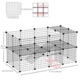thumbnail image 3 of PawHut  Rabbit Cage 36 Panels DIY Pet Playpen Small Animal Cage, 3 of 10