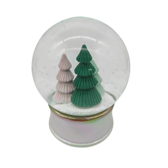 Holiday Time Water Snow Globe with Tree, 100mm Diameter