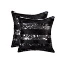 thumbnail image 1 of H-Natural Torino Madrid Cowhide 2-Pack Pillows, 1 of 2