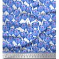 thumbnail image 1 of Soimoi Poly Georgette Fabric Tulip Flower Print Sewing Fabric Yard 42 Inch Wide, 1 of 3