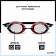 thumbnail image 3 of Dolfino Pro Launch Adult Swim Goggle - Red / Black, 3 of 7