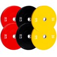 thumbnail image 1 of PRISP Olympic Bumper Weight Plate - Rubber Plate for 2 Inch Olympic Barbell with Steel Insert; Pairs, Sets and Single Plates Available, 1 of 9