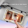 thumbnail image 4 of Yhmxh New White LED Car Beauty Mirror Touches Dimming Three Color Light Source Mirror High-definition Car Sunshade Rearview Mirror Car Accessories Automobile Tools Car Supplies Decorations, 4 of 6