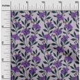 thumbnail image 2 of oneOone Tissu en Viscose Chiffon Violet Floral Rétro Matériel de Robe Tissu Imprimé Tissu au Mètre 42 Pouces de Large, 2 of 5