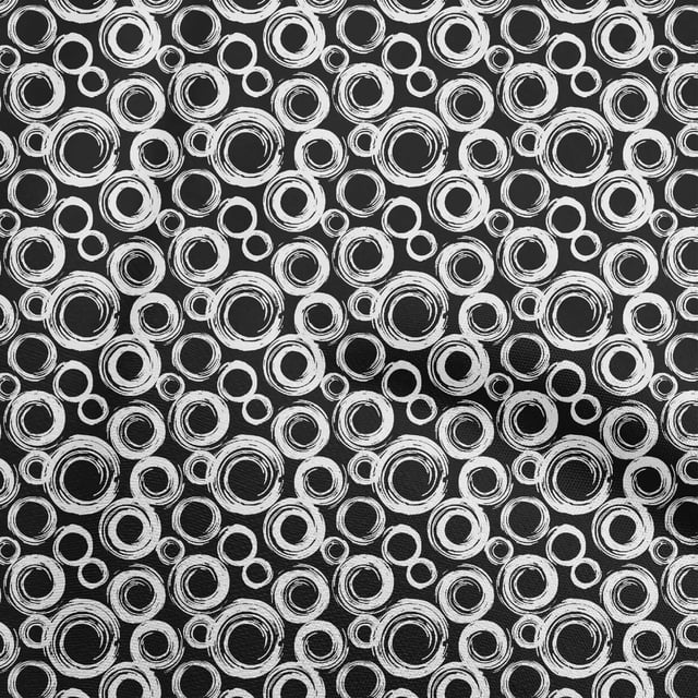 oneOone Viscose Jersey Black Fabric Abstract Sewing Craft Projects Fabric Prints By Yard 60 Inch Wide