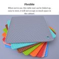 thumbnail image 5 of ziyahi Heats Insulation Table Mat Dish Plate Pot Pad Square Coaster Nonslip Placemat Desk Countertop Protector Kitchen Draining Light Blue, 5 of 5