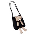 thumbnail image 2 of Up to 65% off Ladies Fashion Minimalistic Pure Color Cute Bear Handbag High Capacity One Shoulder Bag, 2 of 8