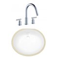 thumbnail image 1 of 18.25-in. W CSA Oval Bathroom Undermount Sink Set In White - Chrome Hardware AI-23040, 1 of 7