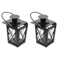thumbnail image 3 of MasteelfCA 2pcs Iron Candle Holder Wind Lamp Creative Romantic Wedding Retro Lantern, 3 of 7