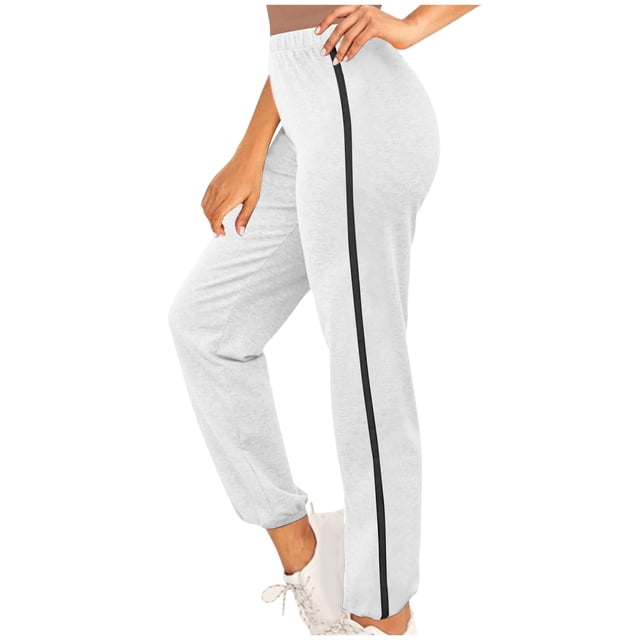 Timegard Pantalon de Survêtement pour Femmes, Bas Resserré, Taille Élastique, Athlétique, Entraînement, Course, Sport, Gym, Pantalon