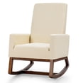 thumbnail image 1 of Giantex Rocking Chair, Living Room Padded Chair for Nursery, Home Office & School Use, Beige, 1 of 6