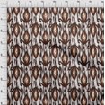 thumbnail image 4 of oneOone Rayon Brown Fabric Ikat Craft Projects Decor Fabric Printed By The Yard 56 Inch Wide, 4 of 4